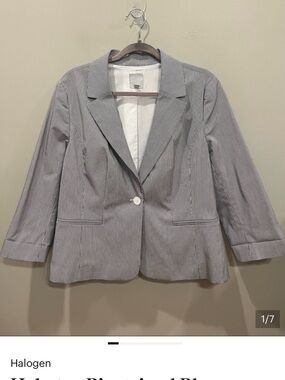 Halogen Pinstriped Blazer